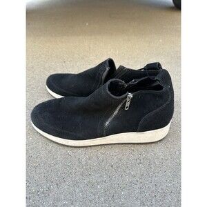 Blondo Boots Womens Size 11M Black Ellorie Waterproof Suede Ankle Wedge ELL001SD